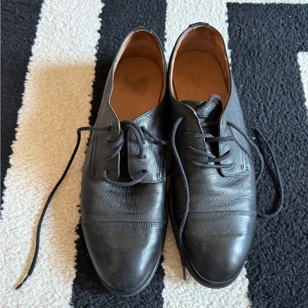 Frye Black Leather Dress Shoes